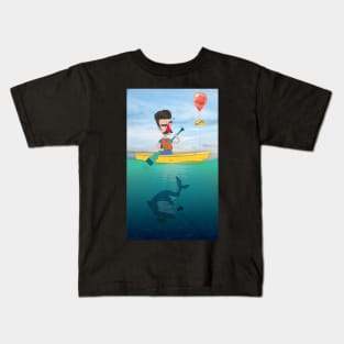 Fisher Shark Burrito T-Shirt Kids T-Shirt